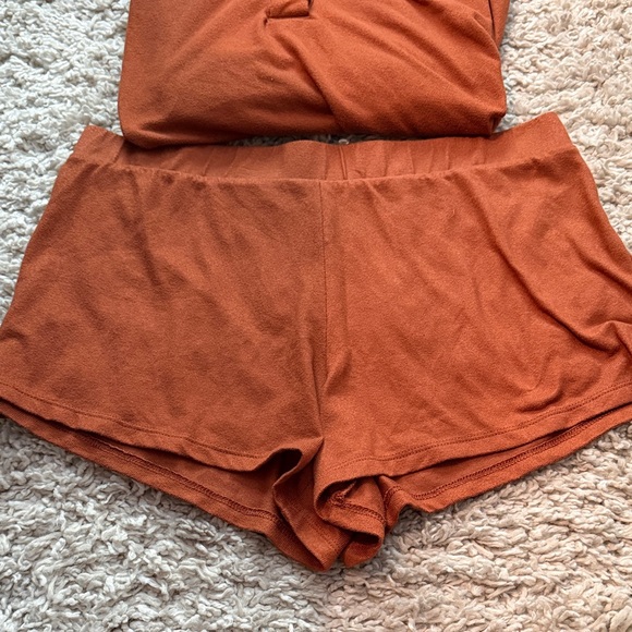 Stars Above Rust Pajama Set - Picture 2 of 5